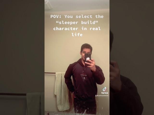 Sleeper build low-key OP. #shorts #gym #motivation #youtubeshorts #fitness #op #short