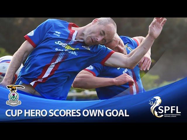 Scottish Cup goal-hero Raven scores in his own net