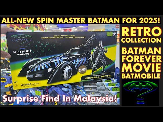 SPIN MASTER TOYS - NEW 2025 BATMAN FOREVER RETRO COLLECTION BATMOBILE - Surprise Find In Malaysia!