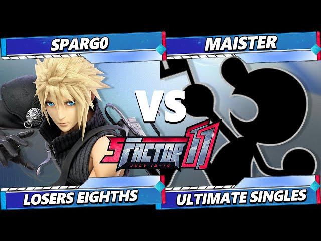 S Factor 11 TOP 8 - Spargo (Cloud) Vs. Maister (Game & Watch) Smash Ultimate - SSBU