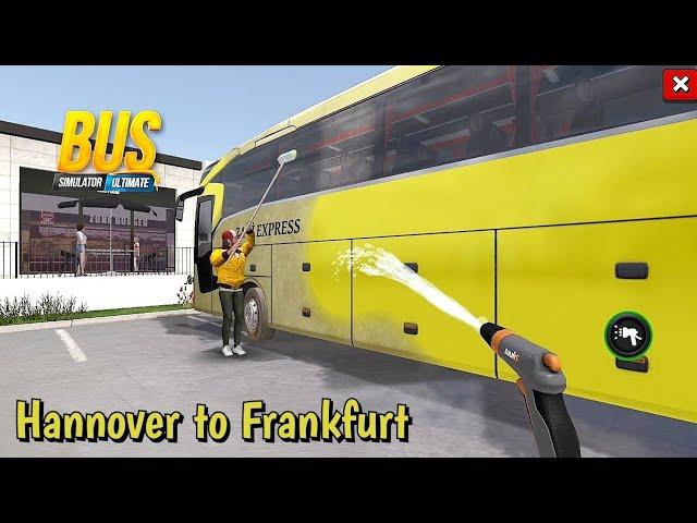 Bus Simulator Ultimate - Gameplay | Bus Trip from Hannover to Frankfurt