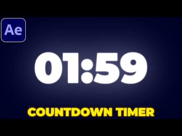 Countdown Timer Tutorial in After Effects