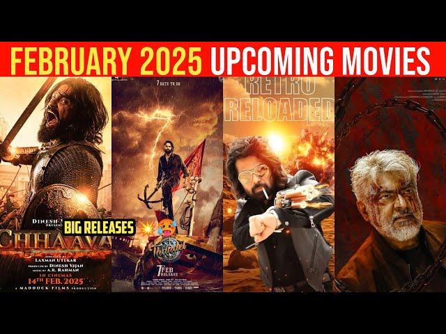 Top 10 Upcoming Movies In February 2025 In Hindi || Upcoming Bollywood & South Indian Films Feb 2025