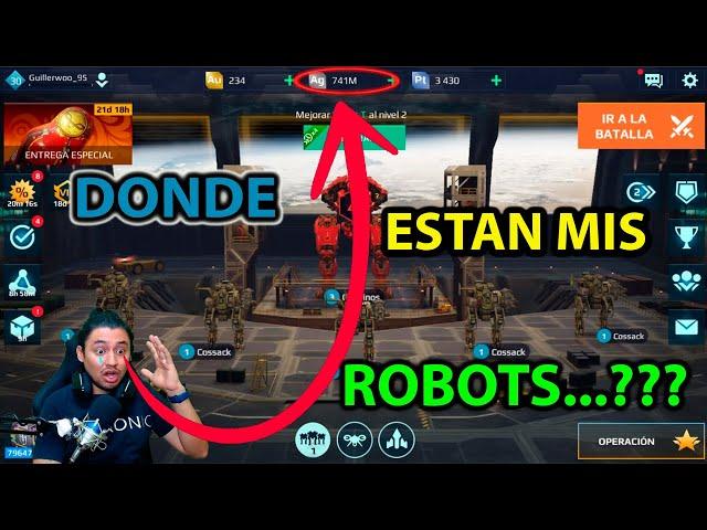 QUE LE PASO A MI HANGAR...??? *WAR ROBOTS* | Guillerwoo_95