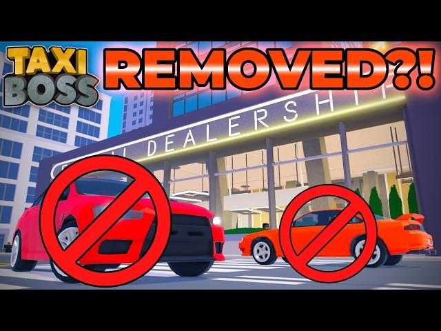 These cars just got REMOVED in Taxi Boss! (Roblox Taxi Boss)