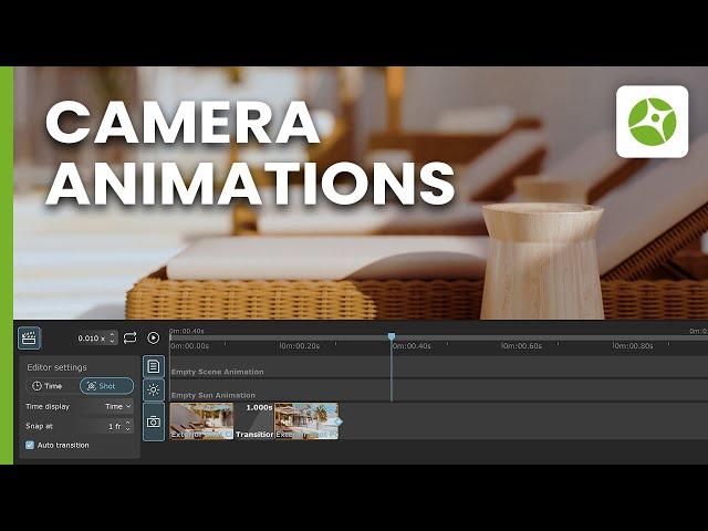 Creating camera animations with Animation Editor in Chaos Vantage