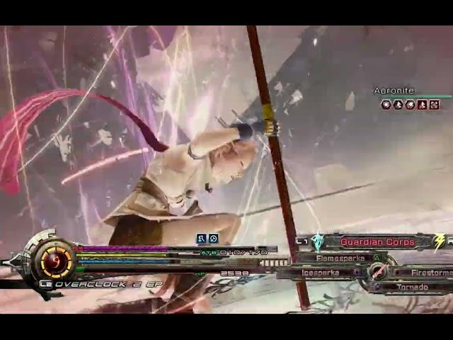 Final Fantasy XIII Lightning Returns: Using ultimate spells to destroy Aeronite (Hard)