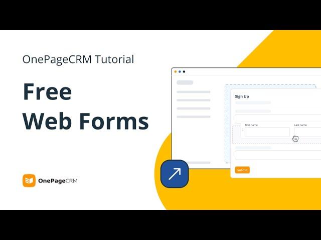 How to create a simple online form | OnePageCRM Tutorial