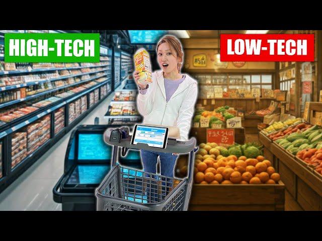 Inside JAPAN's High-Tech VS Low-Tech Supermarkets