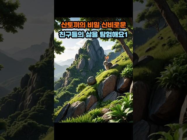 산토끼의 비밀 신비로운 친구들의삶을 탐험해요1#산토끼 #반려동물 #토끼