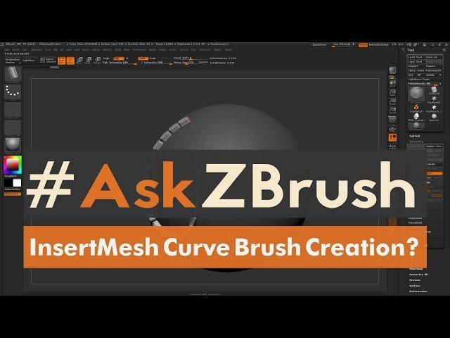 #AskZBrush: “How can I create an Insert Mesh Curve Brush?”