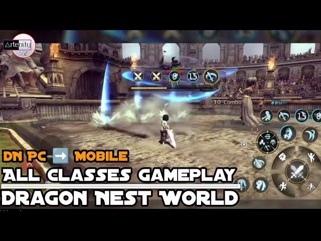 Dragon Nest World: All Classes Gameplay [MMORPG Mobile on Android/iOS]