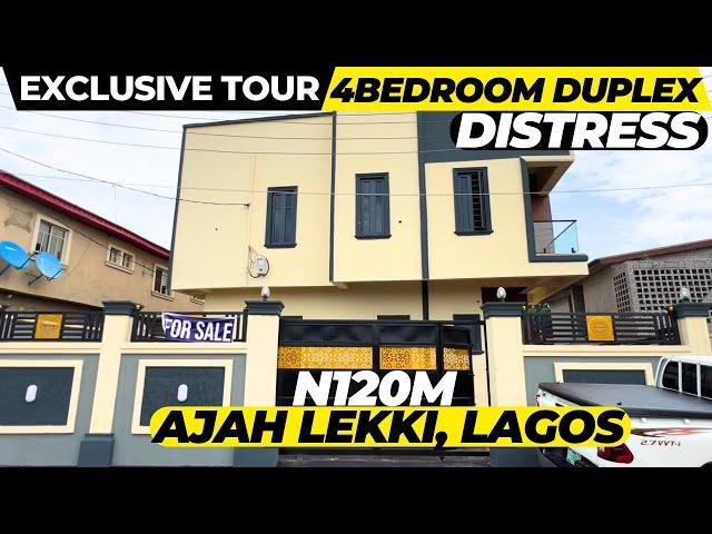 Distress Sale | 4 Bedroom Duplex House For Sale in Ajah Lekki Lagos | #N120M