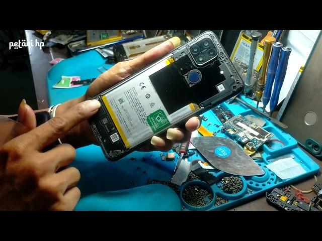 Cara bongkar casing dan lepas baterai hp Oppo a15 a15s