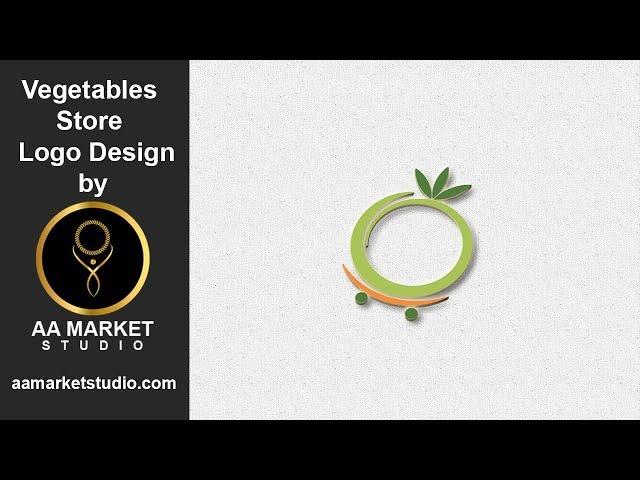 Vegetables Store Logo Design By AA Market Studio