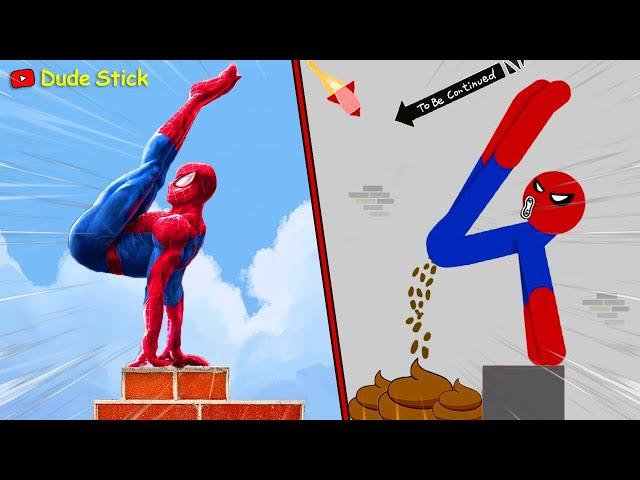 30 Min Best Falls I Stickman Dismounting funny moments