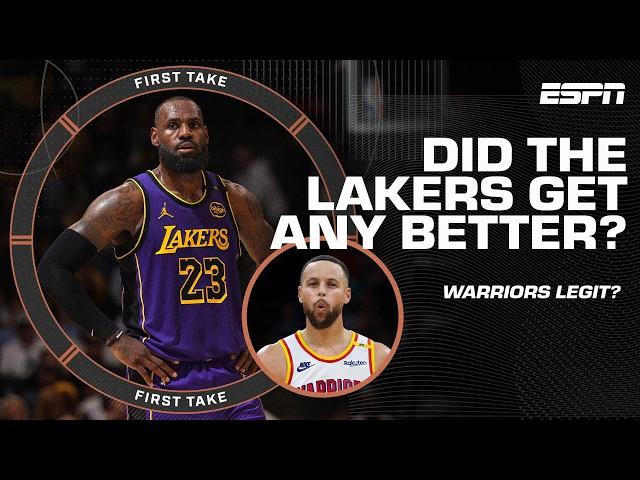 Brian Windhorst says the Lakers are 'limited'  + Are the Warriors legit?  | First Take