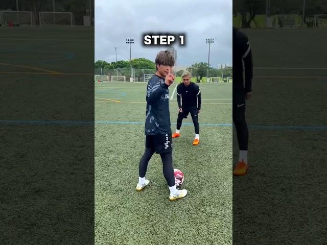 LEARN THIS SKILL️BEHIND TOUCH CUT #football #soccer #shorts