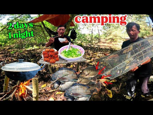 2 ngày 1 đêm sống trong rừng ngập mặn đặt bẫy tìm | 2 days 1 night living in the mangrove forest