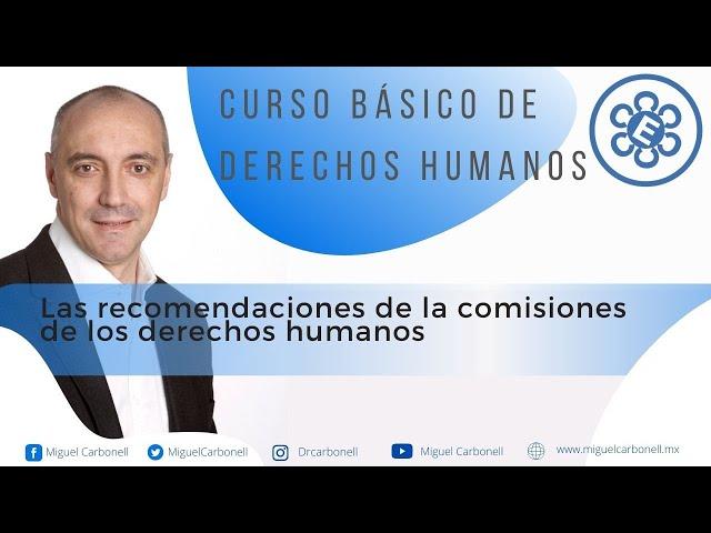 Las recomendaciones de las Comisiones de Derechos Humanos