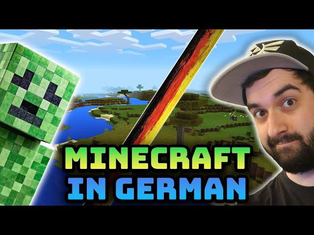 MINECRAFT IN GERMAN!  Language Learning Lesson with GAMES