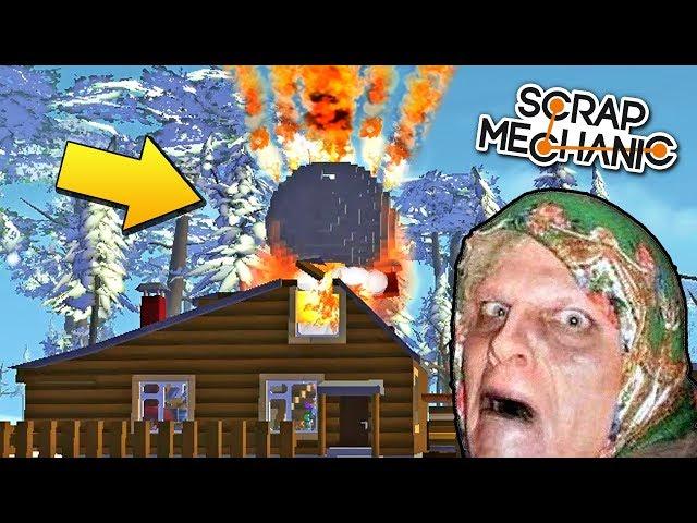  НА БАБКИН ДОМ УПАЛА КОМЕТА  МУЛЬТИК в СКРАП МЕХАНИК  Scrap Mechanic 