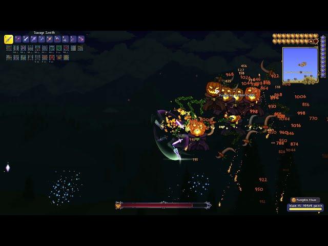 Terraria No Comm - Master Relic Hunting 1 -  Pumpkin Moon + Frost Legion