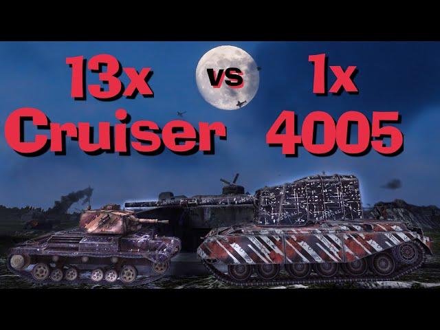 WOT Blitz 13x Cruiser II vs FV 4005 \\ Can Tier 1 Kill Tier 10?