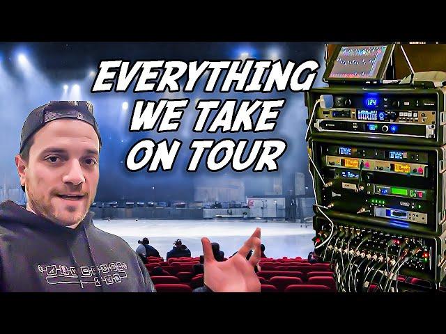 All the gear we take on tour...