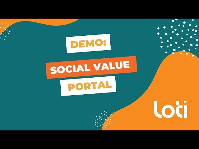 Demo: Social Value Portal