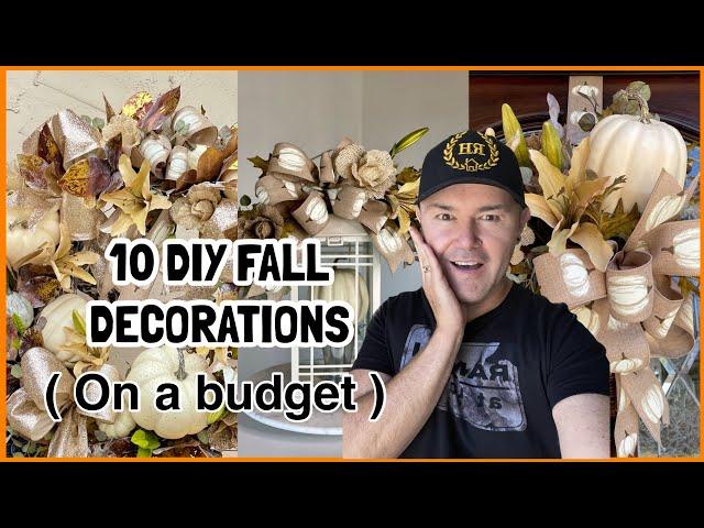 TEN FALL DIYS  / Fall Decoration Ideas Easy To Make / Ramon At Home