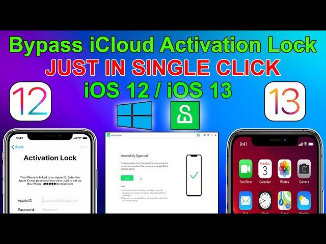 Bypass iCloud Activation Lock on Windows For iPhone/iPad/iPod For iOS12/iOS13 iOS-12.4.8/13.6/13.6.1