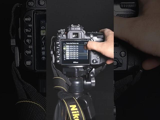 Nikon D7500 Best Video Settings /Nikon DSLR Camera Video Recording Settings #shorts #trending #nikon