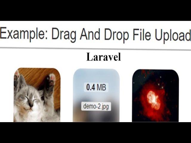 How to Upload Files with Drag 'n' Drop and Image  in Laravel 8 using dropzone(2021)