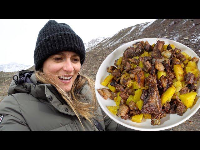 KYRGYZSTAN FOOD Tour  Asia's Nomadic Food HEAVEN! Beshbarmak in SOVIET Ghost Town!!