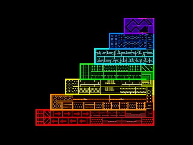 The Rainbow Stairs! - Marble Race In Algodoo