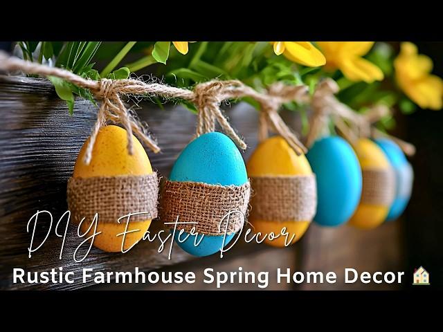 Farmhouse Easter Decor on a Budget | DIY Rustic Spring Home Transformations