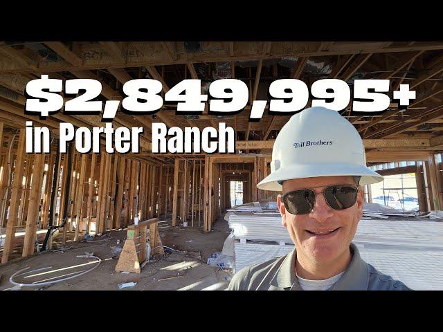 Toll Brothers Framing New Construction Home Tour | The Ridge at Bella Vista, Porter Ranch!