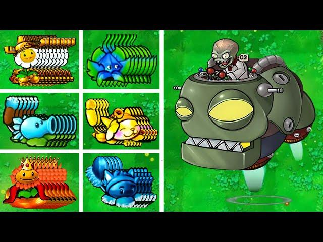 PVZ 1 Hybrid Challenge - 100 All Homing Hybrid Plants Vs Edgar II  - Who Will Win?