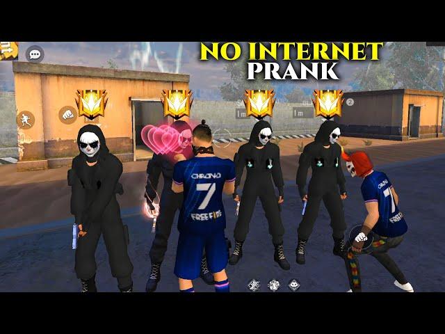 Black Criminal No Internet Prank !! Garena Free Fire || Best Prank