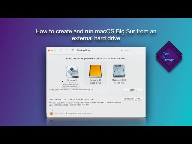 How to create and run macOS Big Sur from an external hard drive