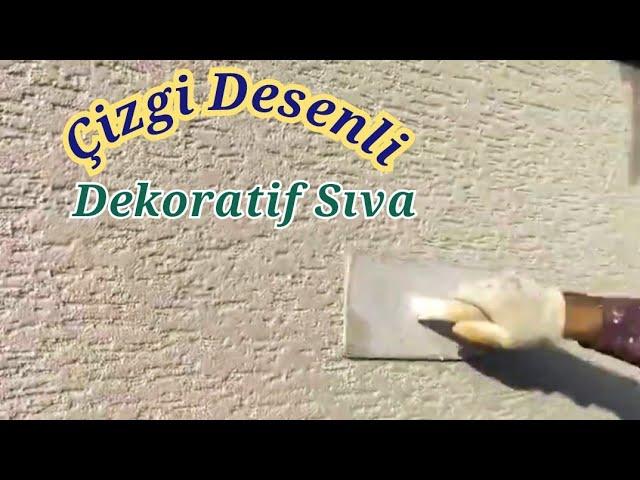 Çizgi Dokulu Dekoratif Sıva