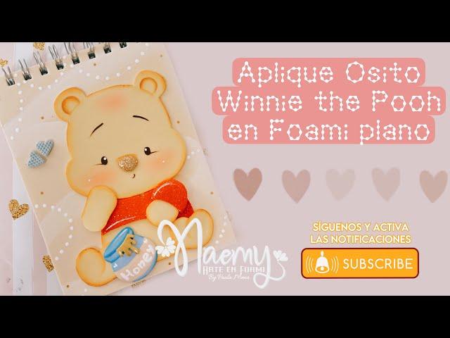 Aplique básico Winnie Pooh /foami/fomix/oso/osito/goma eva/fomi/winniepooh