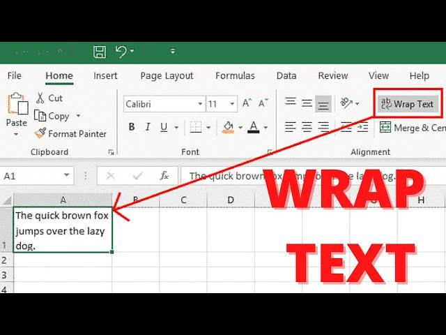 How to Wrap Text in Excel [2020] (3 easy methods)