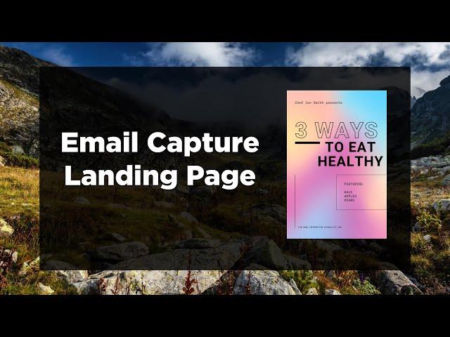 How to Build a Responsive Email Capture Landing Page for Free