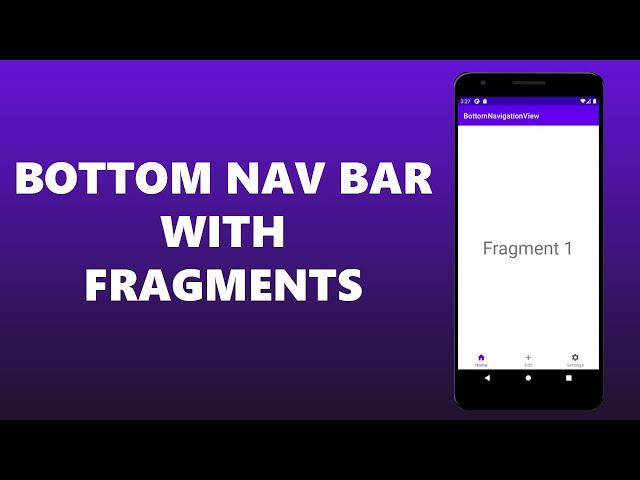 Android Java Material Bottom Navigation Bar