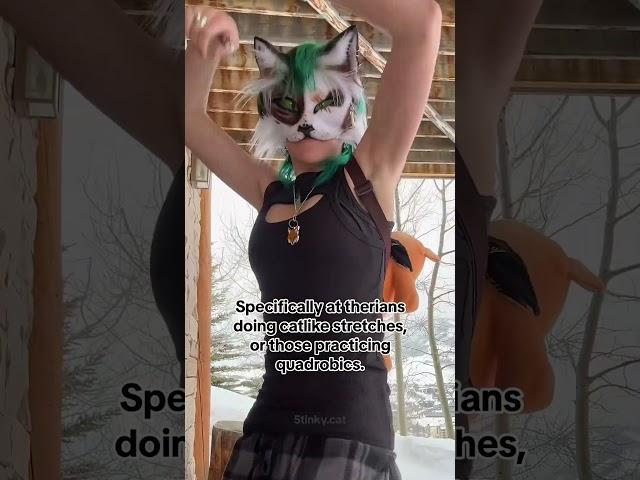 stay safe ! #therian #cat #quadrobics #cosplay #foxtherian #dance #theriangear