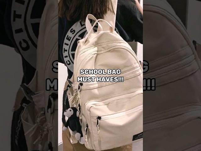 School Bag Must Haves!!! #schoolbag #musthaves #aesthetic #viralshorts #shortsvideo #shorts