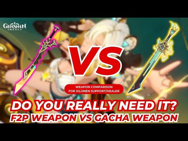 R0 VS R1 XILONEN! F2P WEAPON VS GACHA WEAPON! - GENSHIN IMPACT