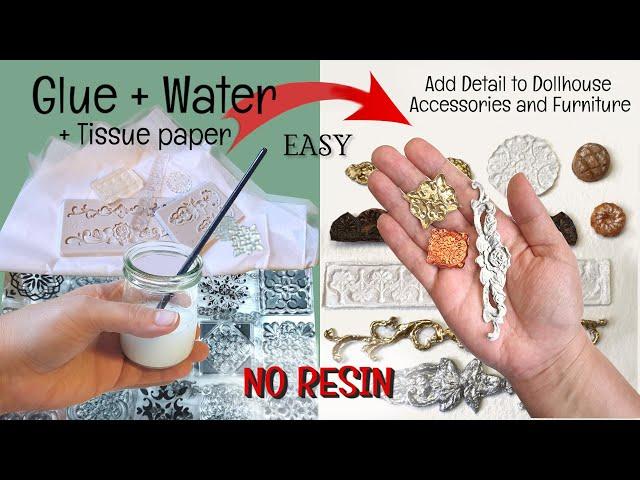 ~EASY & CHEAP~ DETAIL & TEXTURE to DOLLHOUSE Accessories & Furniture #MiniatureHacks #Miniatures